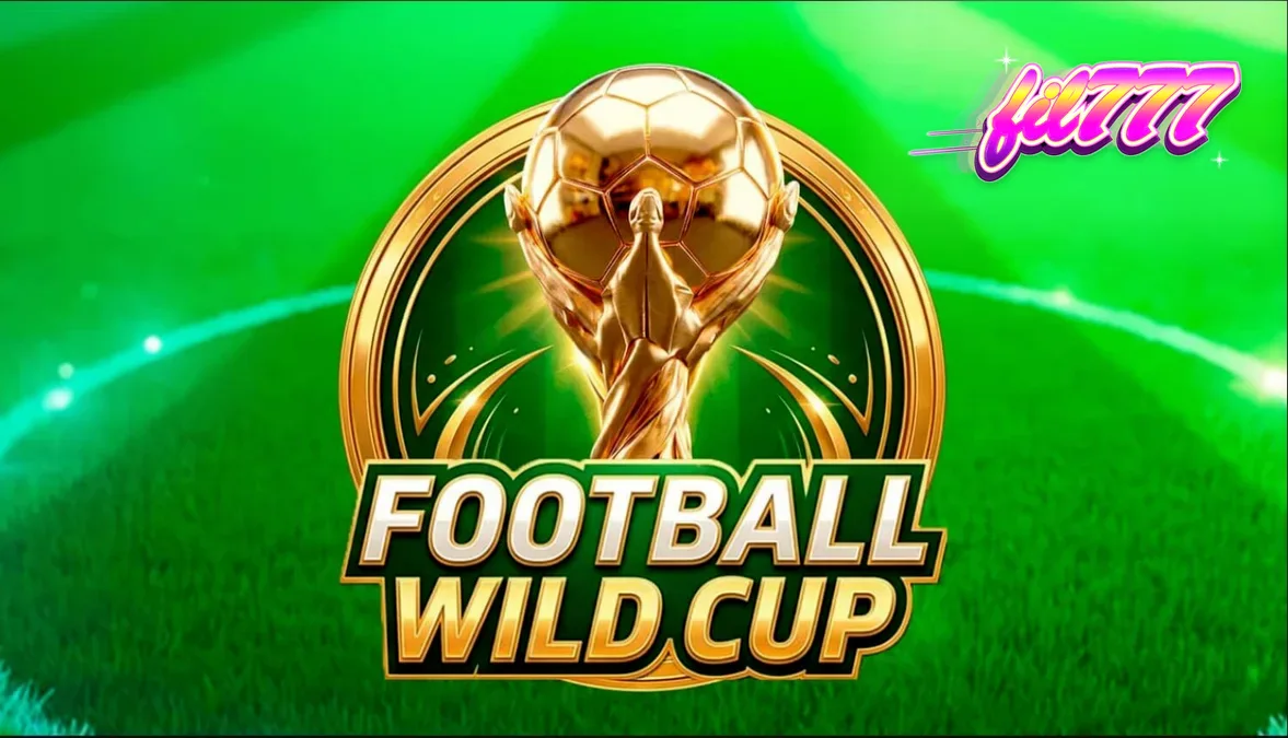 Visual na disenyo ng Football Wild Cup slot na nagpapakita ng stadium atmosphere at mga simbolo ng football.